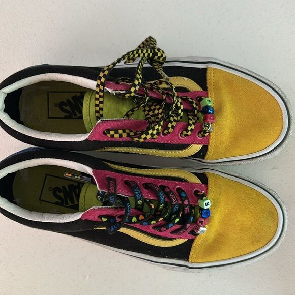 Vans off the wall retro colorful sneakers size 5.5 - Picture 4 of 7